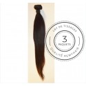 3 PAQUETS raide taille 20"- TISSAGE BRESILIEN REMYHAIR 